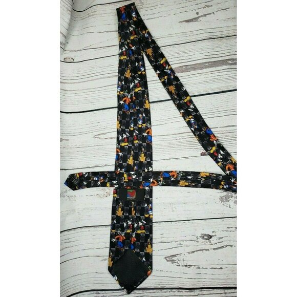 Mickey Unlimited Vintage 100% Cotton Tie Featuring Mickey, Donald & Goofy - Picture 6 of 8